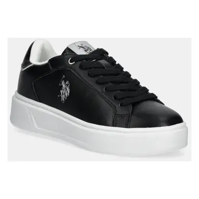 Sneakers boty U.S. Polo Assn. YVONNE001W/5Y2 černá barva, YVONNE