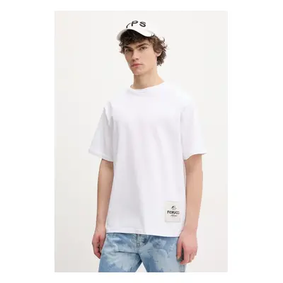 Bavlněné tričko Fiorucci Label Regular Fit T-Shirt bílá barva, s aplikací, U02SPTSH323CJ01WH01