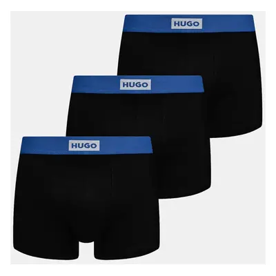 Boxerky Hugo Blue 3-pack černá barva, 50546711