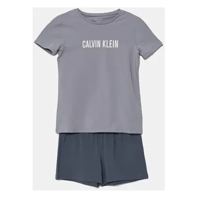 Dětské pyžamo Calvin Klein Underwear fialová barva, s potiskem, G80G800739