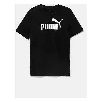 Dětské tričko Puma ESS No. 1 Logo Tee černá barva, 684892