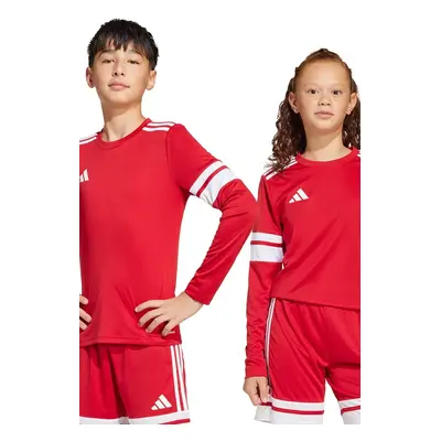 Dětské tričko s dlouhým rukávem adidas Performance červená barva, JJ0041