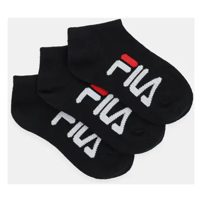 Dětské ponožky Fila (3-pack) černá barva