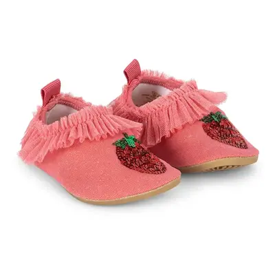 Dětské boty do vody Konges Sløjd AMANDINE FRILL SWIM SHOES růžová barva, KS102709