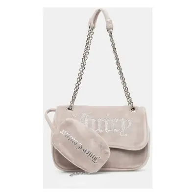 Velurová kabelka Juicy Couture Kimberly béžová barva, BEJQL8762WPO