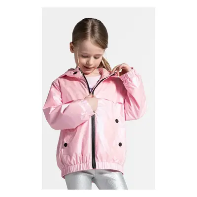 Dětská bunda Coccodrillo růžová barva, OUTERWEAR GIRL KIDS