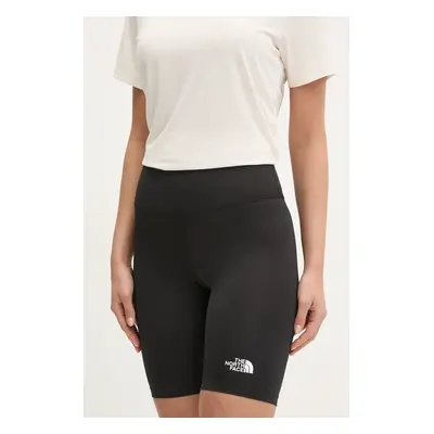 Sportovní šortky The North Face Flex dámské, černá barva, hladké, high waist, NF0A8BRVJK31