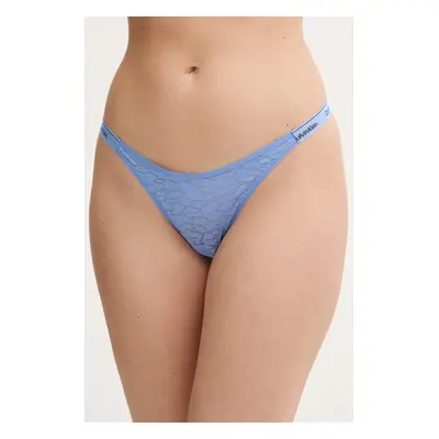 Tanga Calvin Klein Underwear modrá barva, 000QD5154E