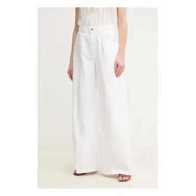 Džíny Pepe Jeans WIDE LEG JEANS UHW JAIMY dámské, bílá barva, PL204740TC5