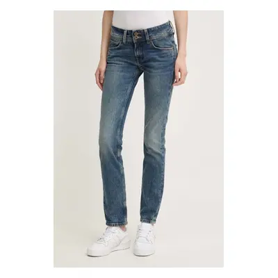 Džíny Pepe Jeans SLIM JEANS LW dámské, tmavomodrá barva, PL204729HW6