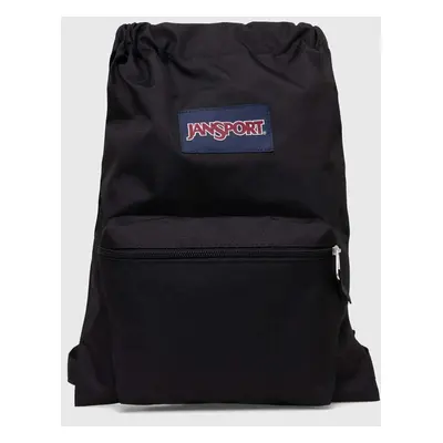 Taška Jansport černá barva, s aplikací