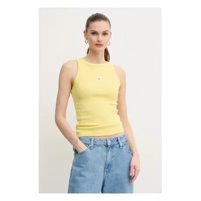 Top Calvin Klein Jeans žlutá barva, J20J225311