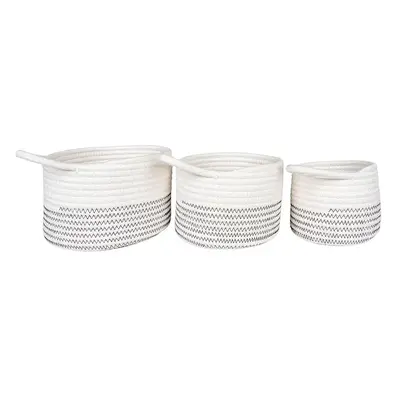 Sada úložných košů House Nordic Algar 3-pack bílá barva