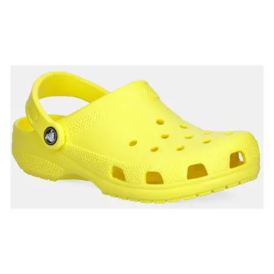 Dětské pantofle Crocs žlutá barva, 206991