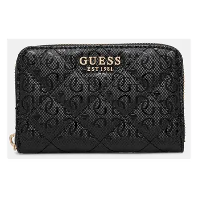 Peněženka Guess LAUREL černá barva, SWGG85 00140