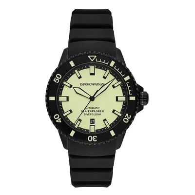 Hodinky Emporio Armani SEA EXPLORER černá barva, AR60085