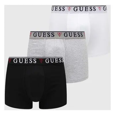 Boxerky Guess BRIAN 3-pack pánské, černá barva, U97G01 KCD31