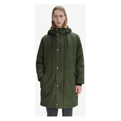 Bunda A.P.C. Parka Hector COEZV-H30179 BLACK pánská, zelená barva, přechodná