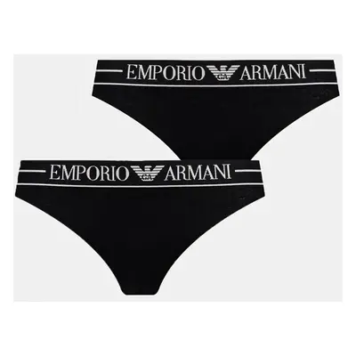 Kalhotky Emporio Armani Underwear 2-pack černá barva, EW000403 AF10881