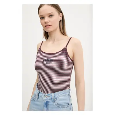 Top Superdry vínová barva, W6012036A-E9I