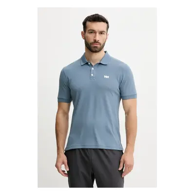 Polo tričko Helly Hansen modrá barva, s aplikací