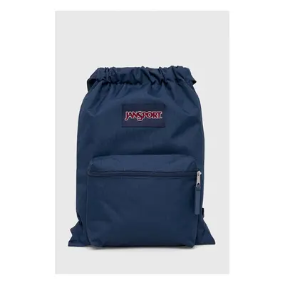 Taška Jansport tmavomodrá barva, s aplikací