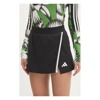 Sukně adidas W CB Color Pop černá barva, mini, áčková, JG6213