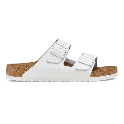 Kožené pantofle Birkenstock Arizona pánské, bílá barva, 1025048