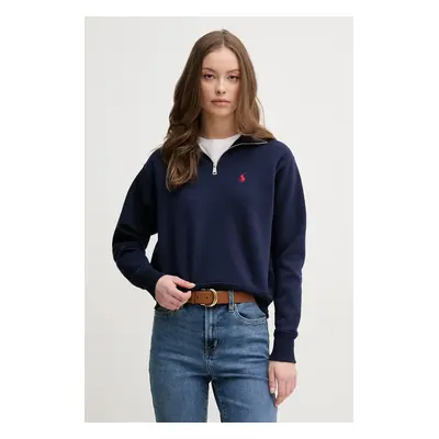 Mikina Polo Ralph Lauren dámská, tmavomodrá barva, hladká, 211851659