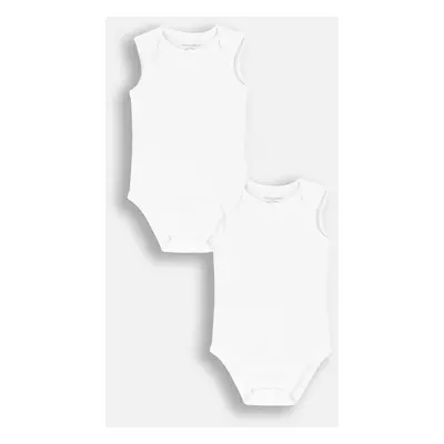 Bavlněné kojenecké body Coccodrillo 2-pack Basic Unisex