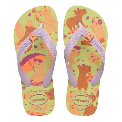 Dětské žabky Havaianas KIDS FANTASY zelená barva, 4103405