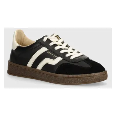 Kožené sneakers boty Gant Cuzima černá barva, 29531665 G001