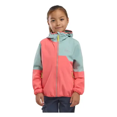 Dětská bunda Jack Wolfskin TURBULENCE HOODED JKT K oranžová barva, A63683