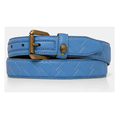 Kožený pásek Kurt Geiger London 30 KENSINGTON BELT dámský, fialová barva, 760282109