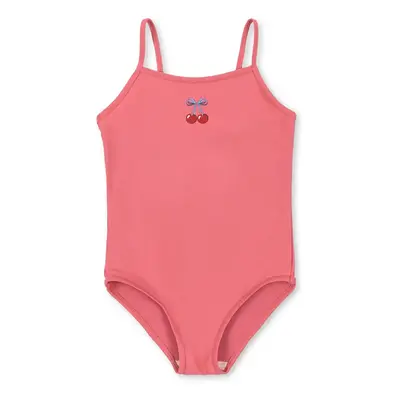 Jednodílné dětské plavky Konges Sløjd MANON SWIMSUIT GRS růžová barva, KS102508