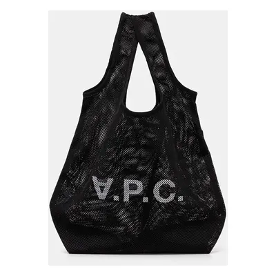 Taška A.P.C. sac shopping rebound černá barva, PSAEU.H61679