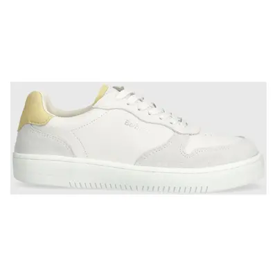 Kožené sneakers boty Barbour Celeste bílá barva, LFO0691WH32