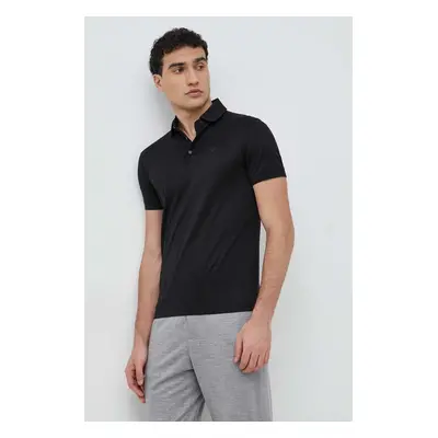 Polo tričko Emporio Armani černá barva, 8N1F98 1JUVZ