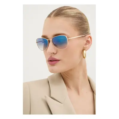 Sluneční brýle Ray-Ban zlatá barva, 0RB3733