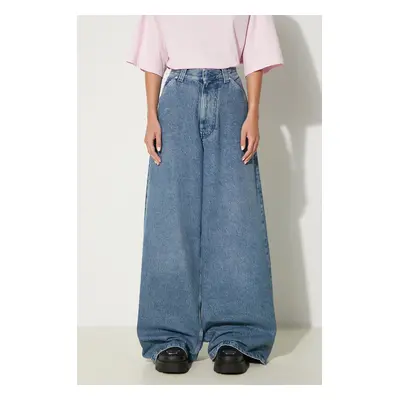 Džíny AMBUSH Denim Baggy Pants dámské, high waist, BWYB004F24DEN0024000