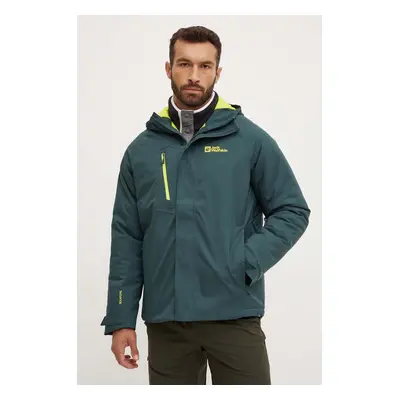 Outdoorová bunda Jack Wolfskin Troposphere zelená barva