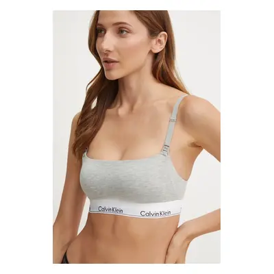 Podprsenka na kojení Calvin Klein Underwear šedá barva, 000QF7905E