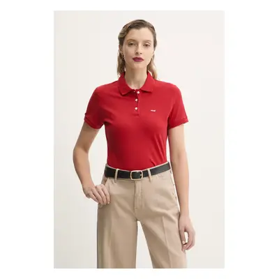 Polo tričko Levi's červená barva, 52599