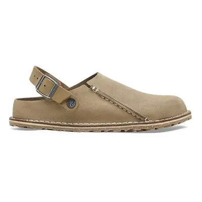 Semišové sandály Birkenstock Lutry Premium hnědá barva, 1025293