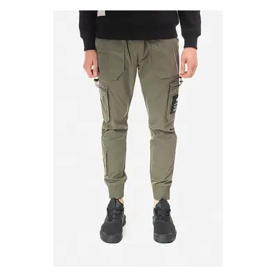 Kalhoty Alpha Industries pánské, zelená barva, ve střihu cargo, 108203.142-green