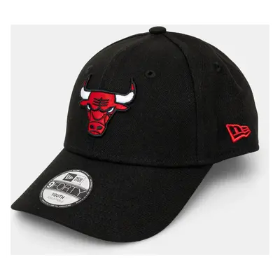 Dětská baseballová čepice New Era CHICAGO BULLS černá barva, s aplikací, 11405644