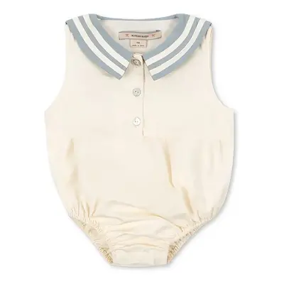 Bavlněné kojenecké body Konges Sløjd CELEBRATION SAILOR ROMPER GOTS KS103575