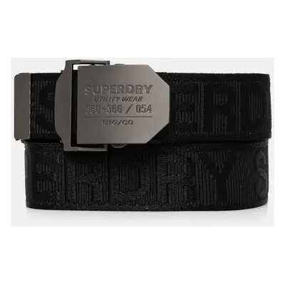 Pásek Superdry pánský, černá barva, M9210121A-02A