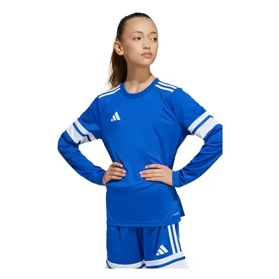 Dětské tričko s dlouhým rukávem adidas Performance modrá barva, JJ0046