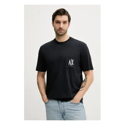 Bavlněné tričko Armani Exchange tmavomodrá barva, XM000366 AF12308